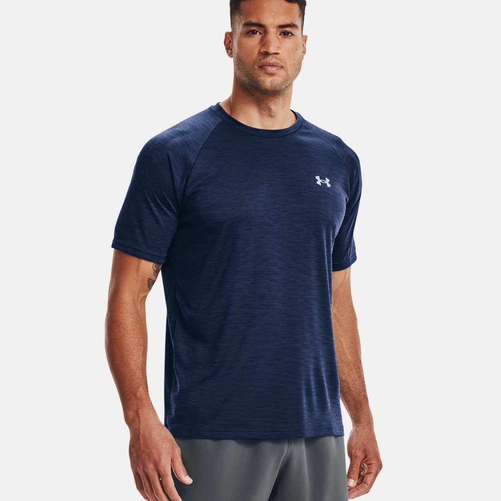 Under Armour Blue Velocity Short Sleeve Tee Shirt | Size Large